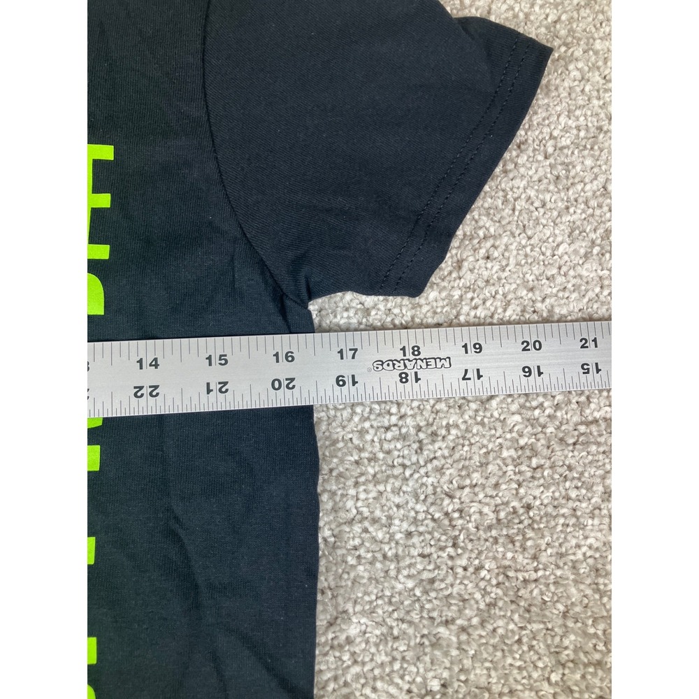 The Grinch I Dont Like Morning People T Shirt Black Neon Green Dr Seuss Small - Picture 4 of 6
